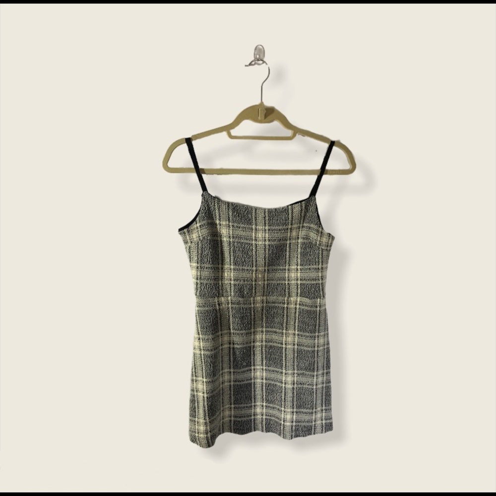 Urban Outfitter Gray Plaid Dress- like new!